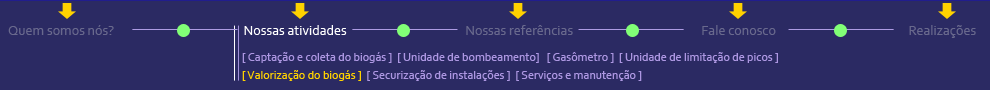 BSDV : conjunto da linha de biogás
